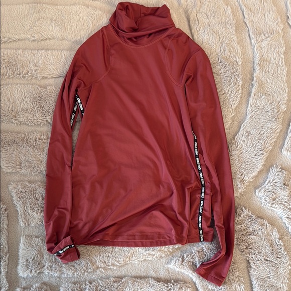 Nike Pro Red Long Sleeve Turtleneck Top - Picture 1 of 4